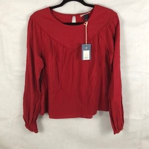 Red long sleeve blouse #11